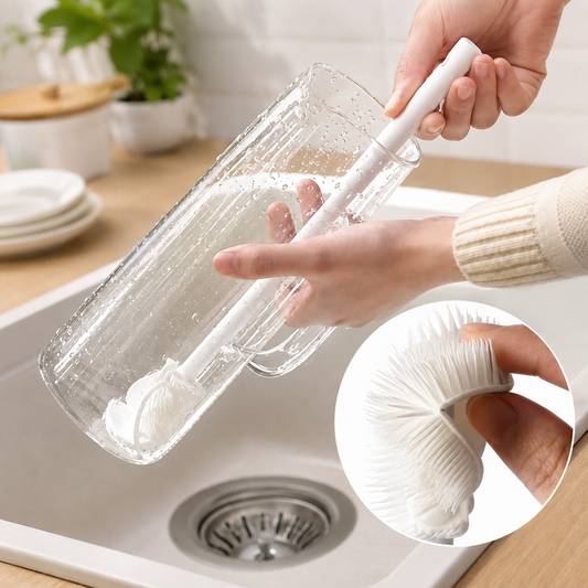 Soft Silicone Bottle & Dish Cleaning Brush