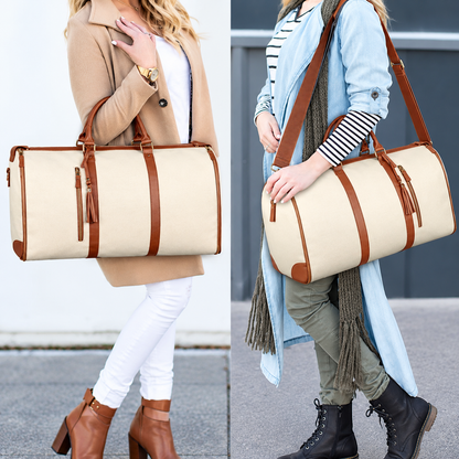 2-in-1 Convertible Travel Garment & Duffle Bag for Men & Women – 45L Weekender Carry-On